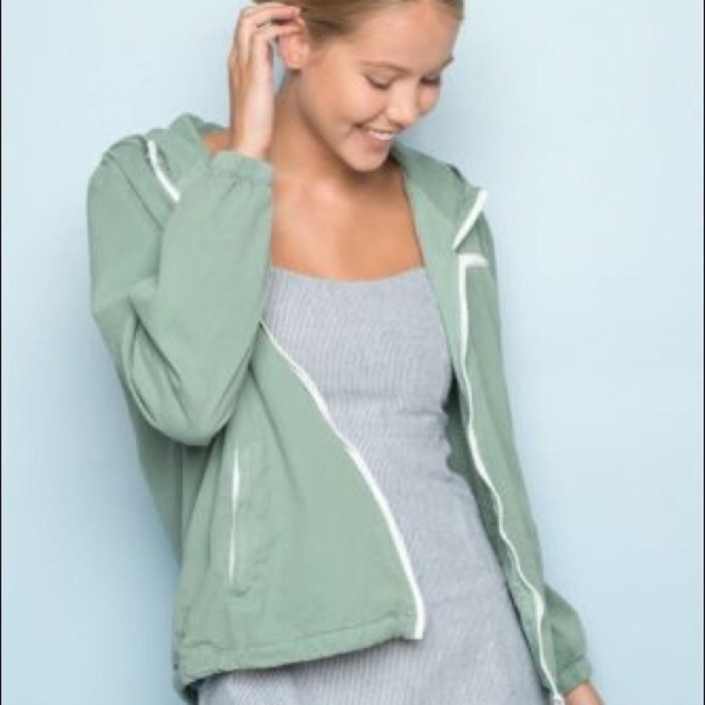 Brandy Melville “John Galt” Green Krissy Jacket